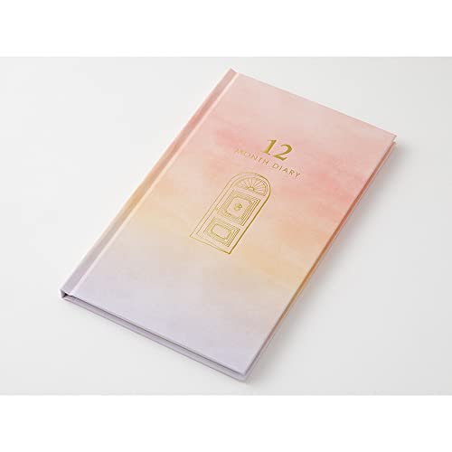 DESIGNPHIL ミドリ(MIDORI） 日記 見開き12ヵ月連用 扉 ピンク 12898006